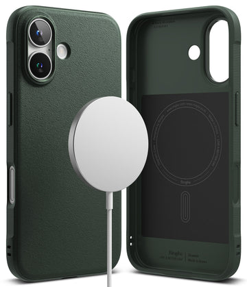 iPhone 16 Plus Back Cover Case | Onyx Magnetic - Dark Green