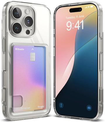iPhone 16 Pro Back Cover Case | Fusion Card - Clear