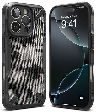 iPhone 16 Pro Max Back Cover Case | Fusion X - Camo Black