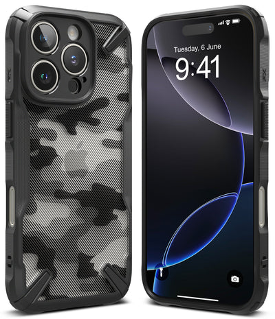 iPhone 16 Pro Back Cover Case | Fusion X - Camo Black