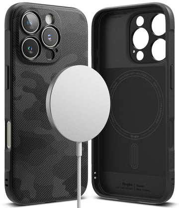 iPhone 16 Pro Back Cover Case | Onyx Magnetic - Camo Black