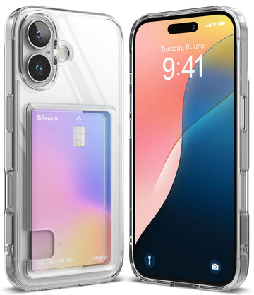 iPhone 16 Plus Back Cover Case | Fusion Card - Clear