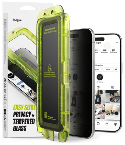 iPhone 17 Air Screen Protector Guard with Easy Installation Tool, Easy Slide Privacy Glass | Tempered Glass (2 Pack)
