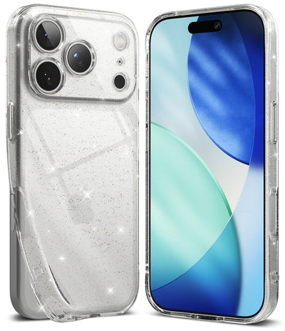 iPhone 17 Pro Max Back Cover Case | Air - Glitter Clear