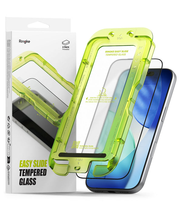 iPhone 17 Pro Max Screen Protector Guard with Easy Installation Tool, Easy Slide Glass | Tempered Glass (2 Pack)