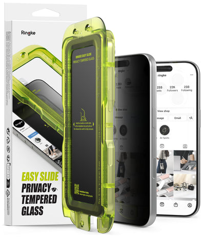 iPhone 17 Pro Max Screen Protector Guard with Easy Installation Tool, Easy Slide Privacy Glass | Tempered Glass (2 Pack)