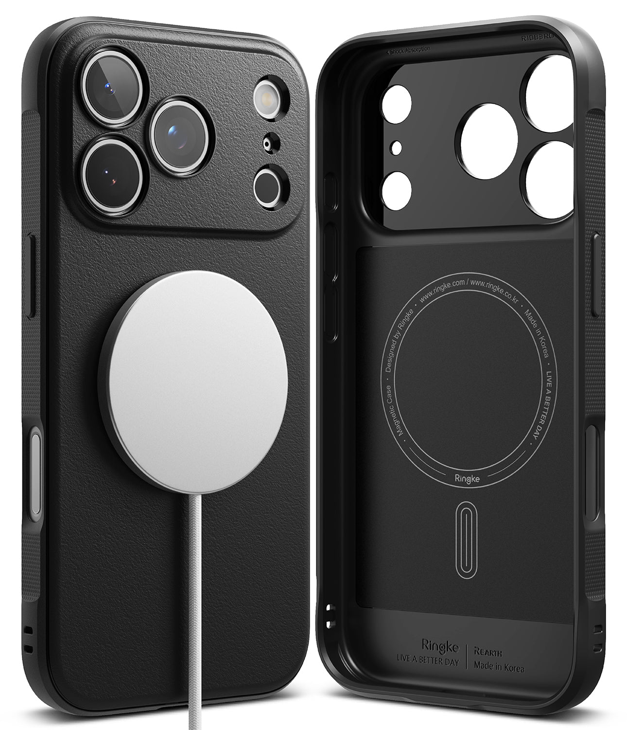 iPhone 17 Pro Max Back Cover Case | Onyx Magnetic - Black