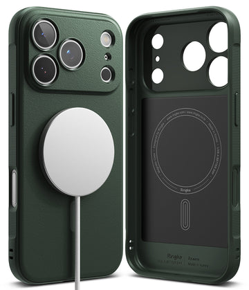 iPhone 17 Pro Max Back Cover Case | Onyx Magnetic - Dark Green