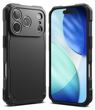 iPhone 17 Pro Max Back Cover Case | Rugged Gear Bumper - Black