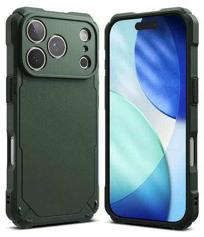 iPhone 17 Pro Max Back Cover Case | Rugged Gear Bumper - Dark Green