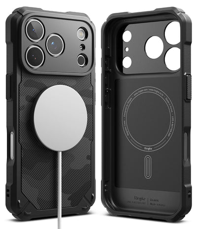 iPhone 17 Pro Max Back Cover Case| Rugged Gear Magnetic Bumper - Camo Black