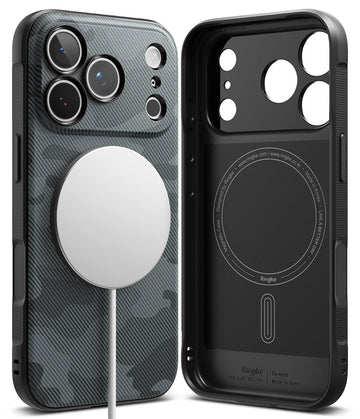 iPhone 18 Pro Back Cover Case | Onyx Magnetic - Camo Black