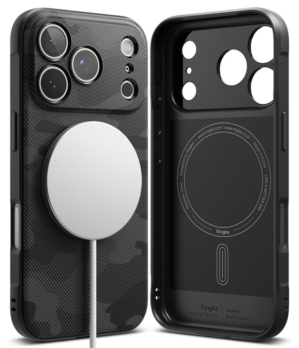 iPhone 17 Pro Back Cover Case | Onyx Magnetic - Camo Black