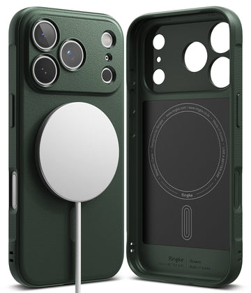 iPhone 17 Pro Back Cover Case | Onyx Magnetic - Dark Green