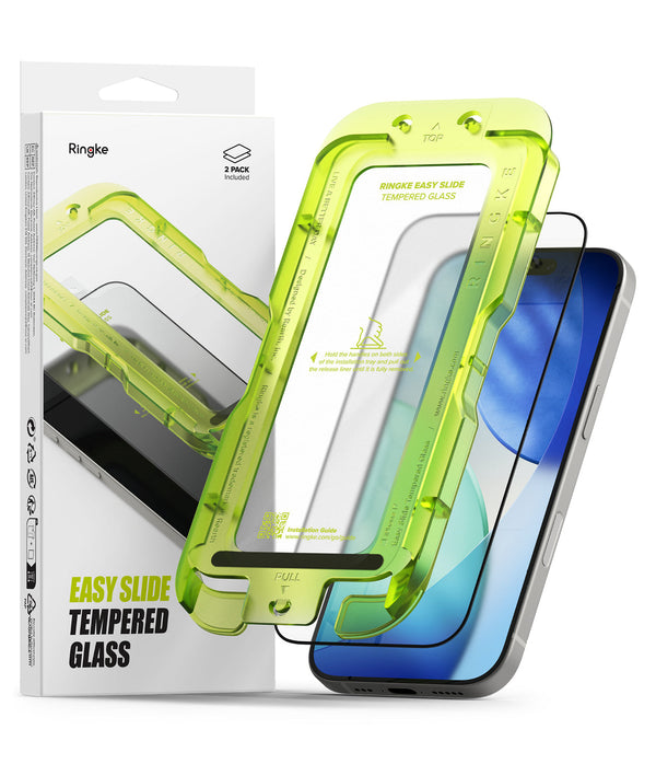 iPhone 17 Screen Protector Guard with Easy Installation Tool, Easy Slide Glass | Tempered Glass (2 Pack)