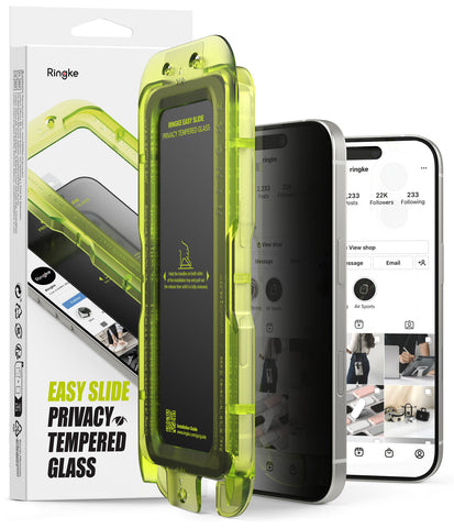 iPhone 17 Screen Protector Guard with Easy Installation Tool, Easy Slide Privacy Glass | Tempered Glass (2 Pack)
