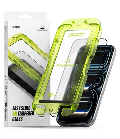 iPhone 18 Pro Max Screen Protector Guard with Easy Installation Tool, Easy Slide Anti Reflection / Anti Glare Glass | Tempered Glass (1 Pack)