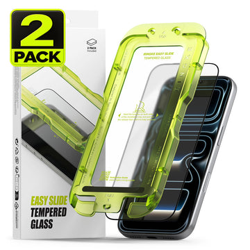 iPhone 18 Pro Max Screen Protector Guard with Easy Installation Tool, Easy Slide Glass | Tempered Glass (2 Pack)