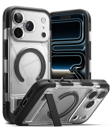 iPhone 18 Pro Max Back Cover Case | UX Magnetic With Kickstand - Clear