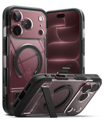 iPhone 18 Pro Max Back Cover Case | UX Magnetic With Kickstand - Clear