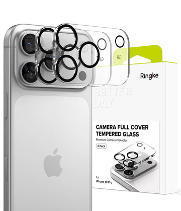 iPhone 18 Pro Camera Lens Protector Full Cover Tempered Glass - (2 Pack)