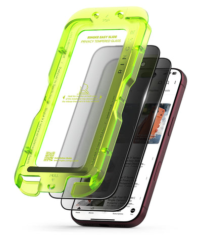 iPhone 18 Pro Screen Protector Guard with Easy Installation Tool, Easy Slide Privacy Glass | Tempered Glass (2 Pack)