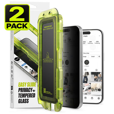 iPhone 18 Pro Screen Protector Guard with Easy Installation Tool, Easy Slide Privacy Glass | Tempered Glass (2 Pack)