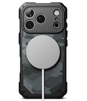 iPhone 18 Pro Back Cover Case | Rugged Gear Magnetic Bumper - Camo Black