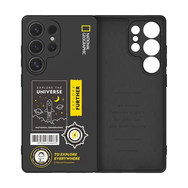 Nat Geo Galaxy S25 Ultra Back Cover Case | Palette Color Wappen Case - Universe Black