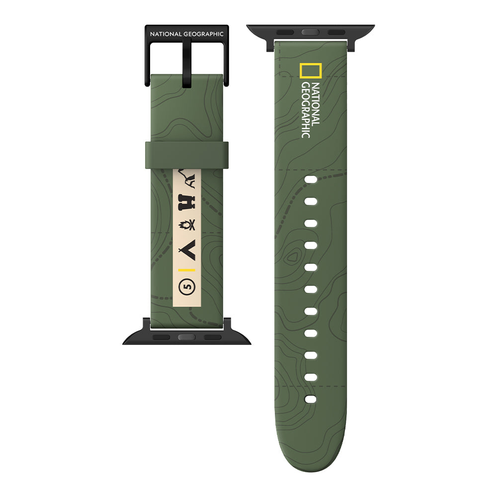 Nat Geo 22mm (Apple Watch 42/44/45) |Smart Watch Strap (Apple Watch)-Topo Khaki