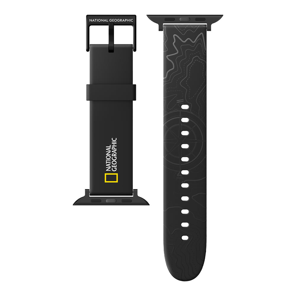 Nat Geo 22mm (Apple Watch 42/44/45) |Smart Watch Strap (Apple Watch)-Topo Black