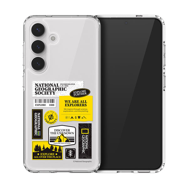 Nat Geo Galaxy S25 Back Cover Case | Crystal Clear Wappen V2 - Explore