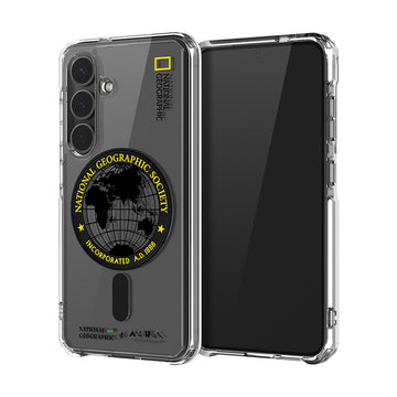 Nat Geo Galaxy S25 Back Cover Case | MagSafe Rugged  Global Seal - Yellow