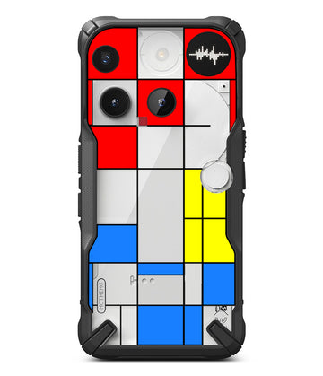 Nothing Phone 3 Back Cover Case | Fusion-X Design - Cub-X (Black)