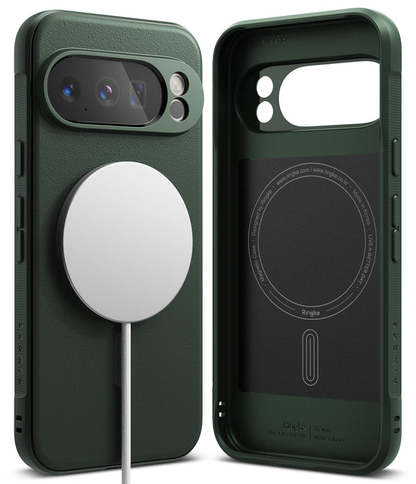 Google Pixel 10 Pro Back Cover Case | Onyx Magnetic - Dark Green