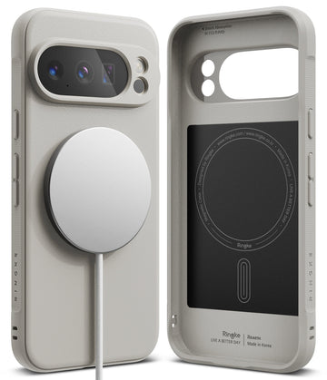 Google Pixel 10 Pro Back Cover Case | Onyx Magnetic - Warm Gray