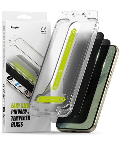 Google Pixel 11 Pro XL Tempered Glass Screen Protector Guard | Easy Slide - Privacy {2 Pack}