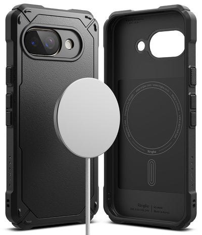 Google Pixel 9a Back Cover Case | Rugged Gear Magnetic  - Black