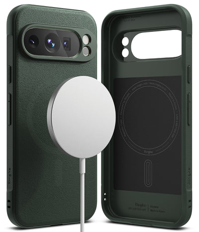 Google Pixel 9 Pro Back Cover Case | Onyx Magnetic - Dark Green