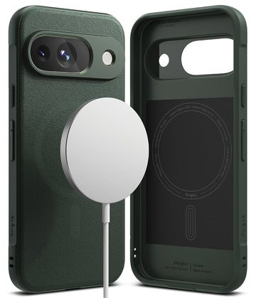 Google Pixel 9 Back Cover Case | Onyx Magnetic - Dark Green