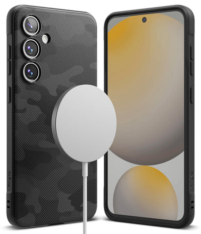 Samsung Galaxy S24 FE Back Cover Case | Onyx Magnetic - Camo Black