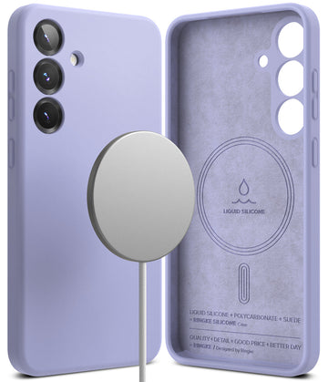 Samsung Galaxy S25 Plus  Back Cover Case | Silicone Magnetic - Lavender