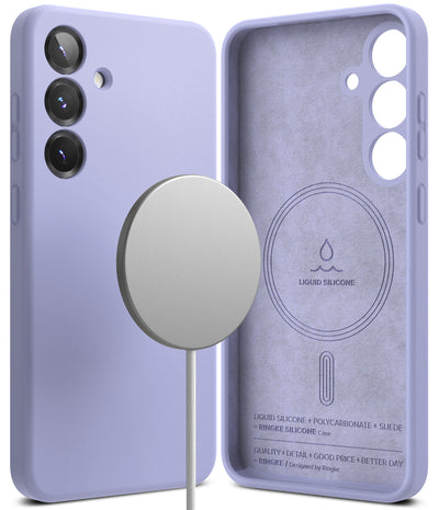 Samsung Galaxy S25 Plus  Back Cover Case | Silicone Magnetic - Lavender