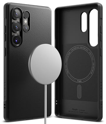 Samsung Galaxy S25 Ultra Back Cover Case | Onyx Magnetic - Black