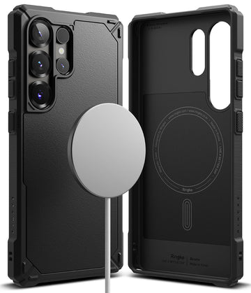 Samsung Galaxy S25 Ultra Back Cover Case | Rugged Gear Magnetic - Black