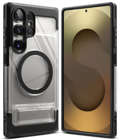 Samsung Galaxy S25 Ultra Back Cover Case | UX Magnetic With Kickstand - Clear