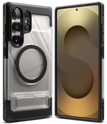 Samsung Galaxy S25 Ultra Back Cover Case | UX Magnetic With Kickstand - Clear