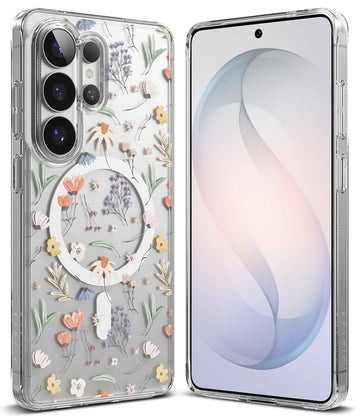 Samsung Galaxy S26 Ultra Back cover case | Fusion Design Magnetic - Dry Flowers