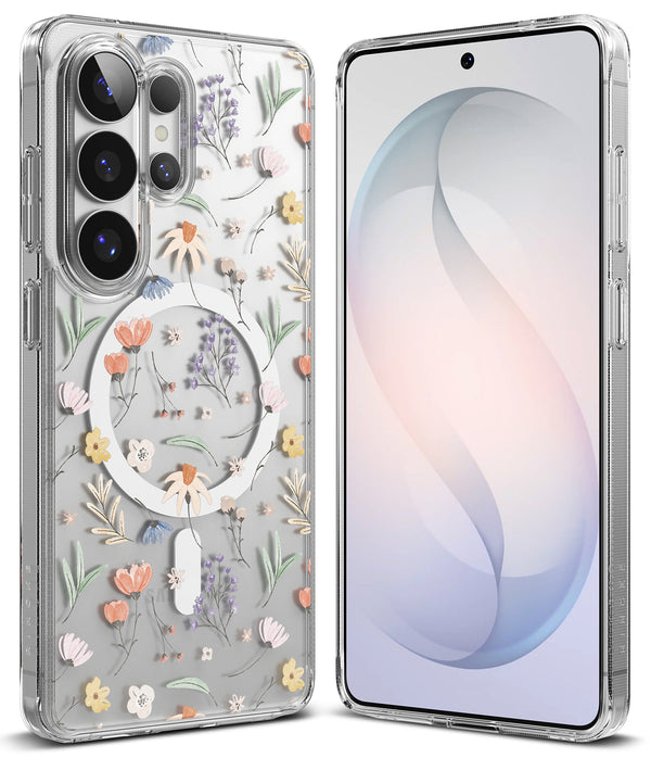 Samsung Galaxy S26 Ultra Back cover case | Fusion Design Magnetic - Dry Flowers