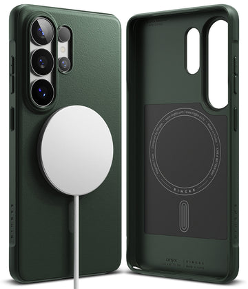 Samsung Galaxy S26 Ultra Back Cover Case | Onyx Magnetic - Dark Green